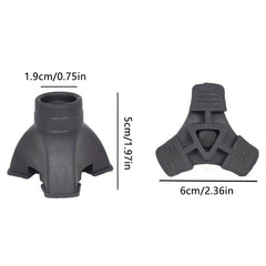 Rubber Grip Walking Cane Tips - Stability and Traction