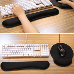 Keyboard Wrist Rest Pad Mouse Wrist Cushion Support Pain Relief