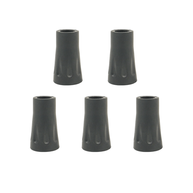 5pcs Rubber Walking Pole Tips for Trekking Poles - Improve Traction