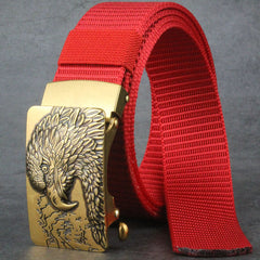 Toothless Auto Buckle Nylon Belt Men's Outdoor Casual Breathable All-match Belt