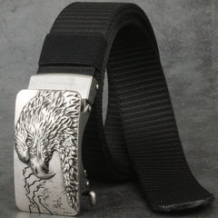 Toothless Auto Buckle Nylon Belt Men's Outdoor Casual Breathable All-match Belt