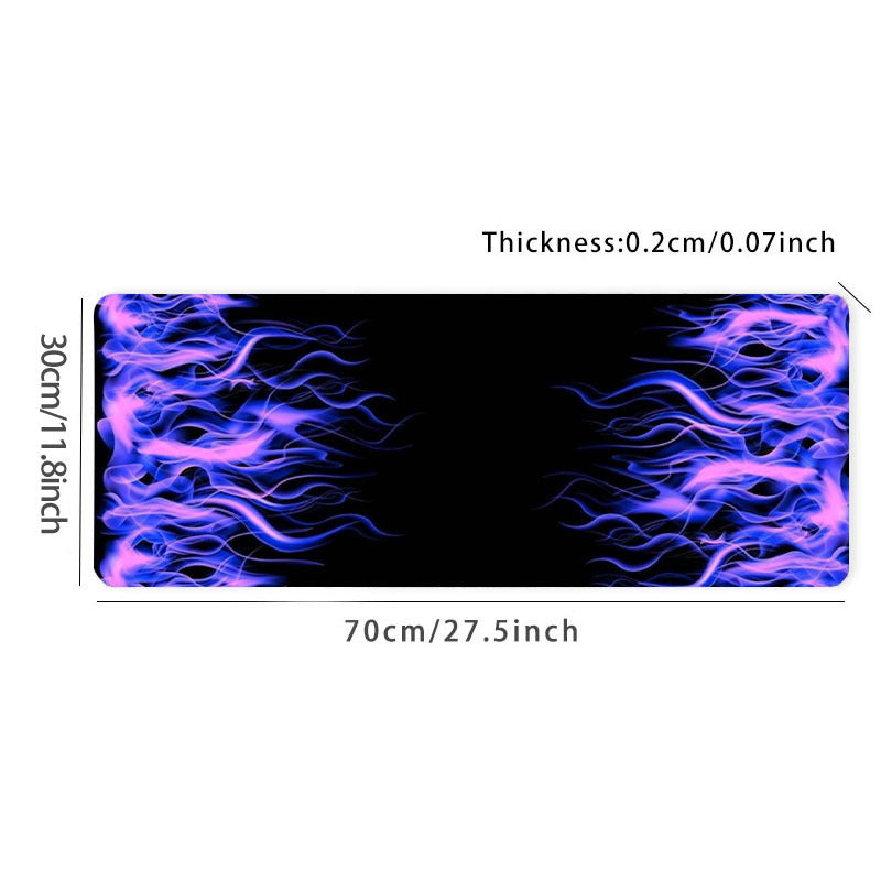 Purple Flame Mouse Pad Gamer XL Home Large Mousepad XXL Playmat