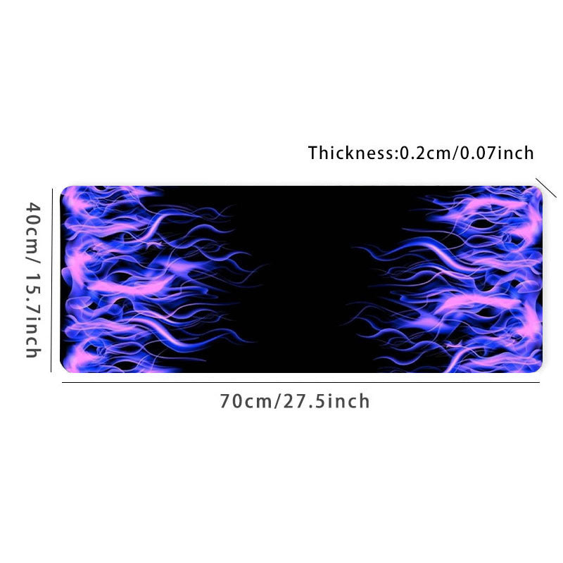 Purple Flame Mouse Pad Gamer XL Home Large Mousepad XXL Playmat