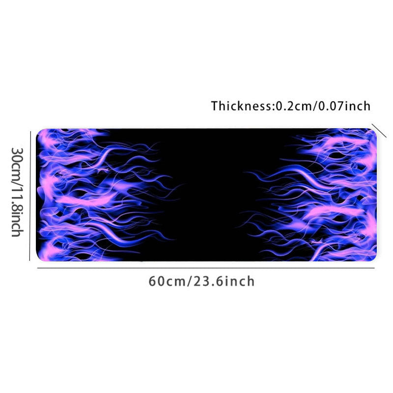 Purple Flame Mouse Pad Gamer XL Home Large Mousepad XXL Playmat