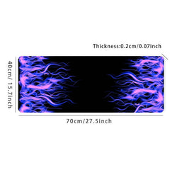 Purple Flame Mouse Pad Gamer XL Home Large Mousepad XXL Playmat
