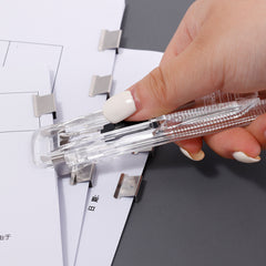 Portable Push Clamp Stapler Securely Fix Paper