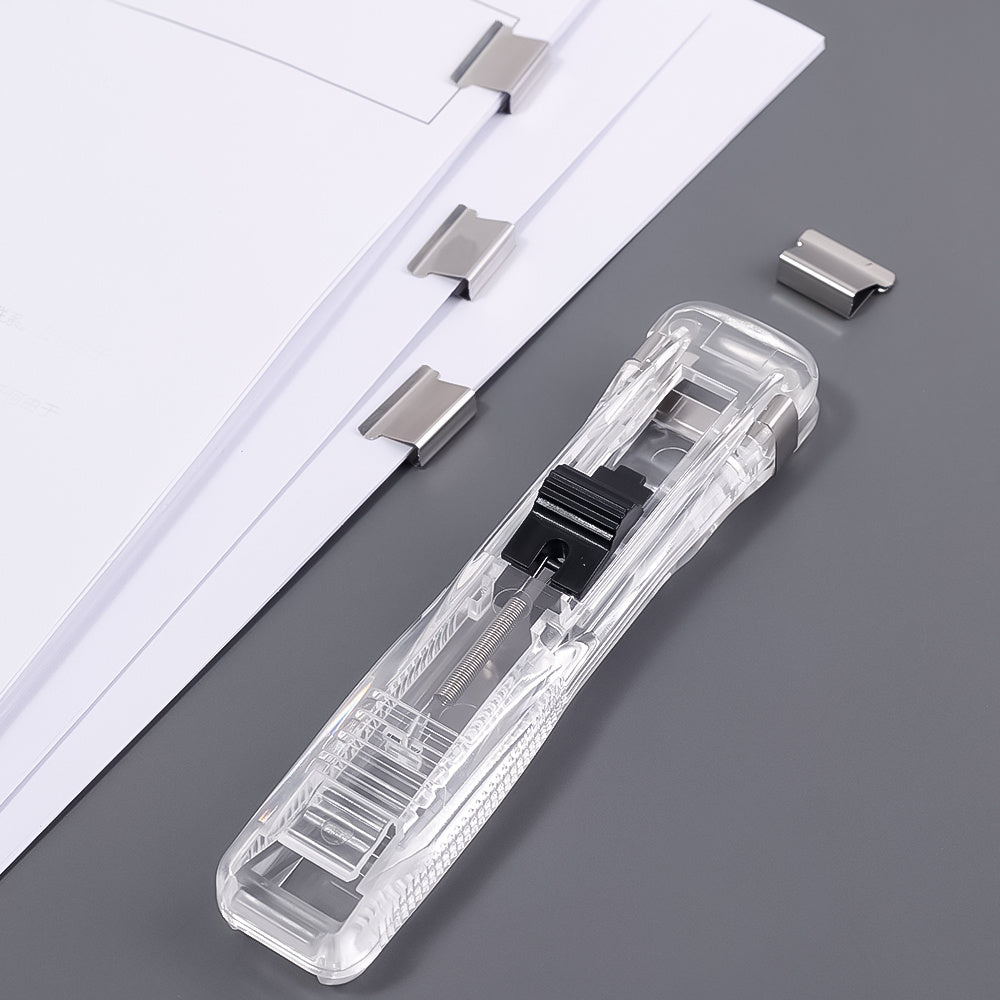 Portable Push Clamp Stapler Securely Fix Paper