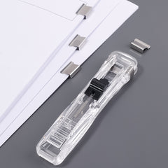 Portable Push Clamp Stapler Securely Fix Paper