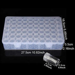 60 Grids Diamond Painting Beads Storage Box with Lid DIY Crafts Container