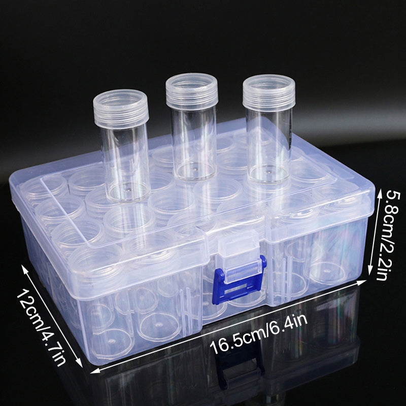 60 Grids Diamond Painting Beads Storage Box with Lid DIY Crafts Container