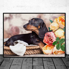 Dog DIY 5D Diamond Painting Full Drill Kit Home Decor 30x20cm Frameless