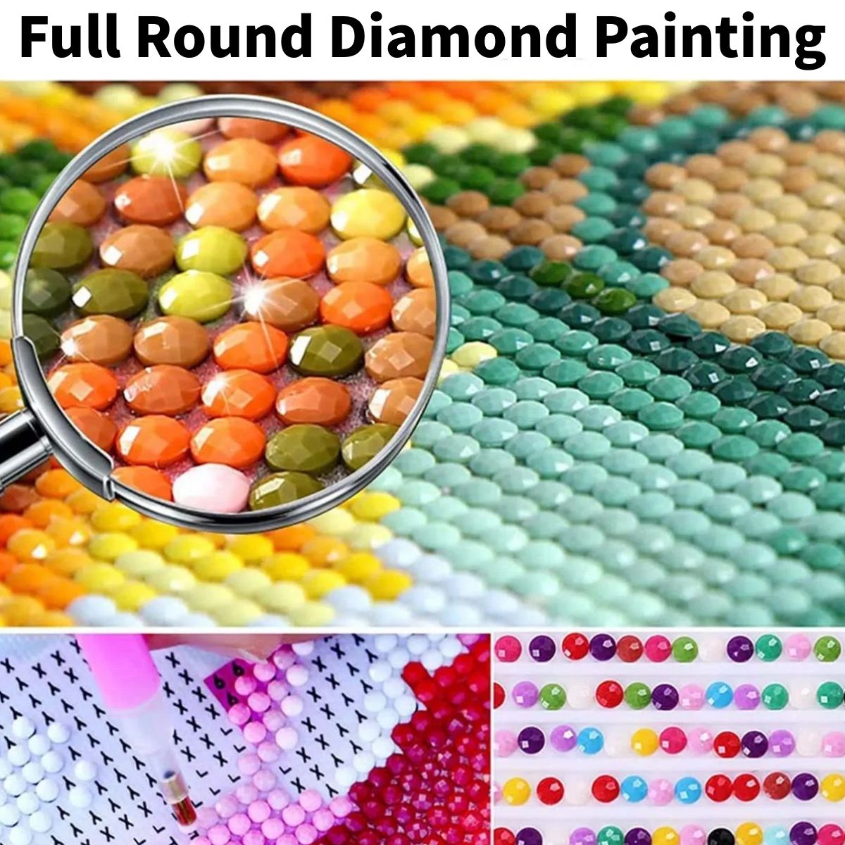 Dog DIY 5D Diamond Painting Full Drill Kit Home Decor 30x20cm Frameless