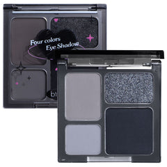 4-Color Eyeshadow Palette Matte Shimmer Glitter