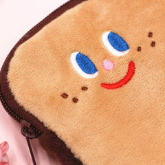 Toast Plush Small Storage Bag Coin Purse For Girls