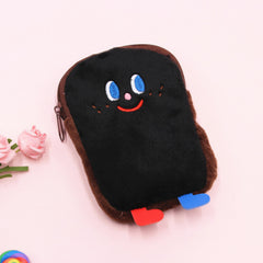 Toast Plush Small Storage Bag Coin Purse For Girls