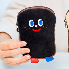 Toast Plush Small Storage Bag Coin Purse For Girls
