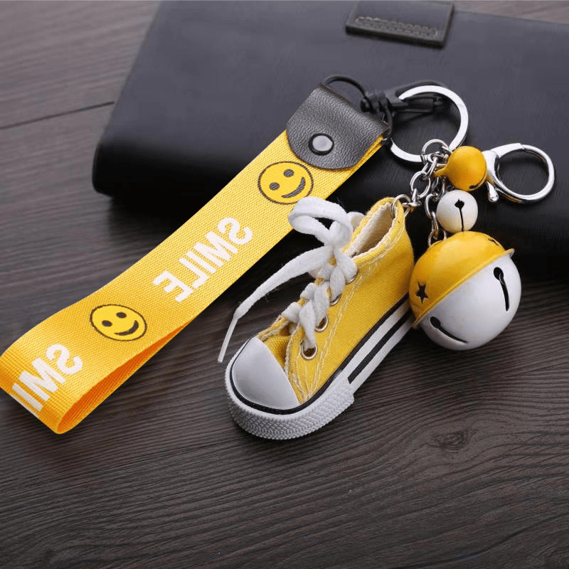 Small Shoes Keychain Ring Car Keychain Wristlet Strap Hand Wrist Key Ring
