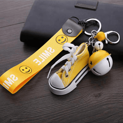 Small Shoes Keychain Ring Car Keychain Wristlet Strap Hand Wrist Key Ring