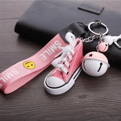 Small Shoes Keychain Ring Car Keychain Wristlet Strap Hand Wrist Key Ring