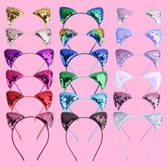Sequin Cat Ears Hair Hoop Hair Accessories For Girls