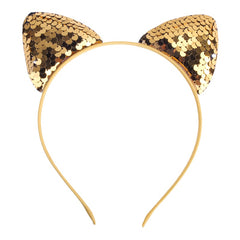Sequined Cat Ears Hair Hoop Head Accessory for Girls