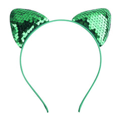 Sequined Cat Ears Hair Hoop Head Accessory for Girls