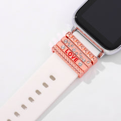 4pcs Watch Silicone Strap Decorative Rings DIY Charms For Watch Band