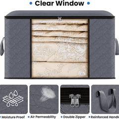 Large Capacity Clothes Organizer Zipper Dustproof Container For Wardrobe