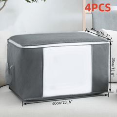Large Capacity Clothes Organizer Zipper Dustproof Container For Wardrobe