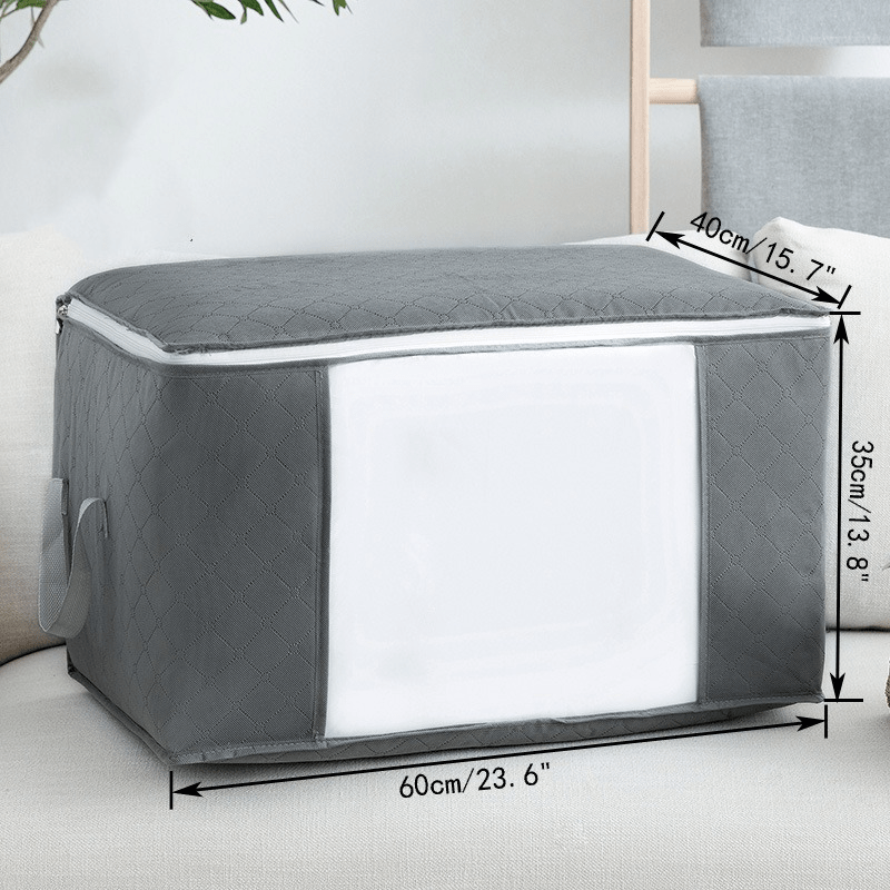 Large Capacity Clothes Organizer Zipper Dustproof Container For Wardrobe