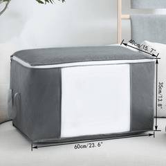 Large Capacity Clothes Organizer Zipper Dustproof Container For Wardrobe