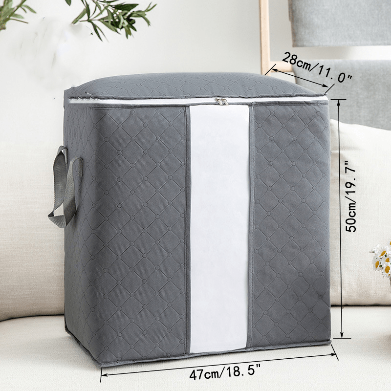Large Capacity Clothes Organizer Zipper Dustproof Container For Wardrobe