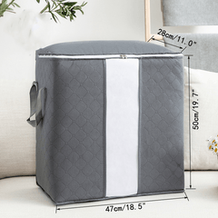 Large Capacity Clothes Organizer Zipper Dustproof Container For Wardrobe