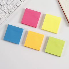 5 Packs of 5 Colors Sticky Notes 3x7.62 cm Self-Adhesive Colored Sticky Notes