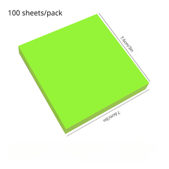 5 Packs of 5 Colors Sticky Notes 3x7.62 cm Self-Adhesive Colored Sticky Notes