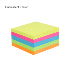 5 Packs of 5 Colors Sticky Notes 3x7.62 cm Self-Adhesive Colored Sticky Notes