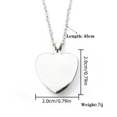Rabbit Pendant Necklace with Heart Shaped Petal Flowers