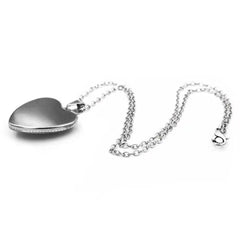 Rabbit Pendant Necklace with Heart Shaped Petal Flowers