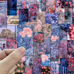 64pcs Rose Wallpaper Stickers for Scrapbooking and Crafts