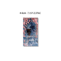 64pcs Rose Wallpaper Stickers for Scrapbooking and Crafts