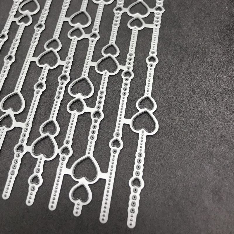 Love Tassel Background Decoration Metal Cutting Die