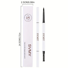 Waterproof Eyebrow Pencil with Spoolie Brush, 4 Colors