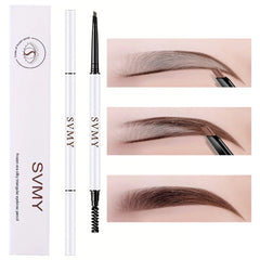 Waterproof Eyebrow Pencil with Spoolie Brush, 4 Colors