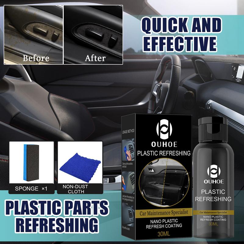 30ml 50ml Plastics Revitalizing Coating Agent Automotive Interior Cleaning