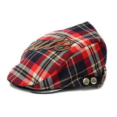 Baby Beret Hat Herringbone Flat Adjustable Cap Comfortable Toddler Sun Cap