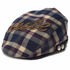 Baby Beret Hat Herringbone Flat Adjustable Cap Comfortable Toddler Sun Cap