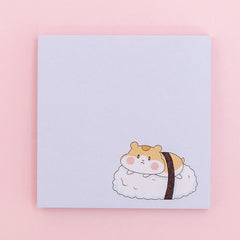 Cartoon Bear Hamster Sticky Notes for Students