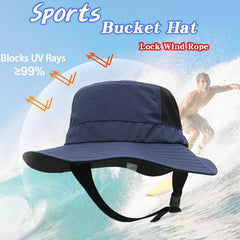 Wide Brim Bucket Hat UPF50 Sport Hat