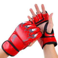 Half Finger Boxing Gloves Adult Thickened Gloves Combat Fighting MMA Training