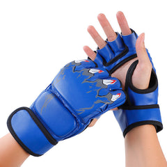 Half Finger Boxing Gloves Adult Thickened Gloves Combat Fighting MMA Training